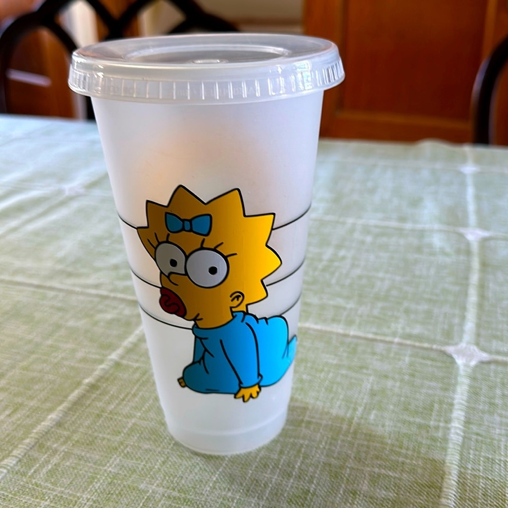 Starbucks “The Simpsons” Reusable Cup, Maggie